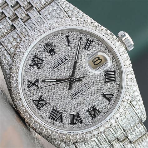 mens rolex diamond watch|rolex full diamond price.